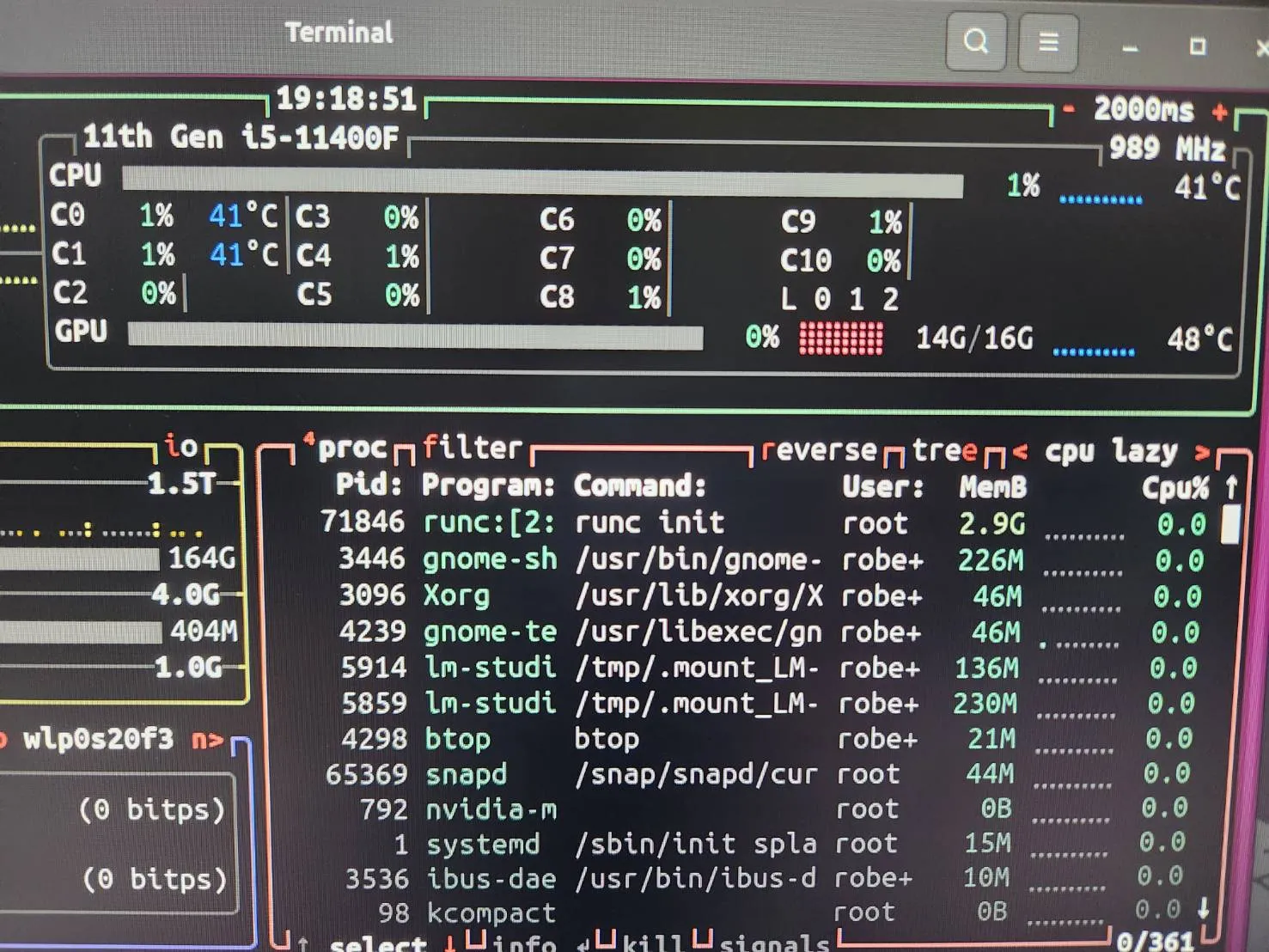 VRAM Usage at 14/16GB